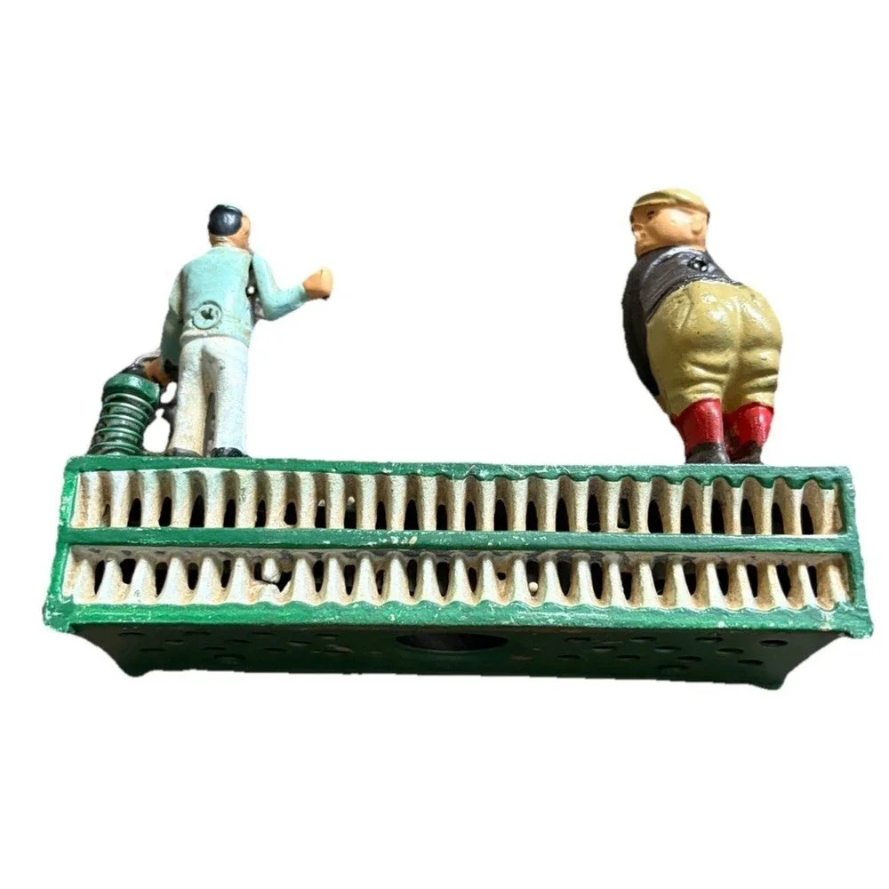 Vintage Birdie Putt-Cast Iron Mechanical Coin Bank-Golf Toy Bank